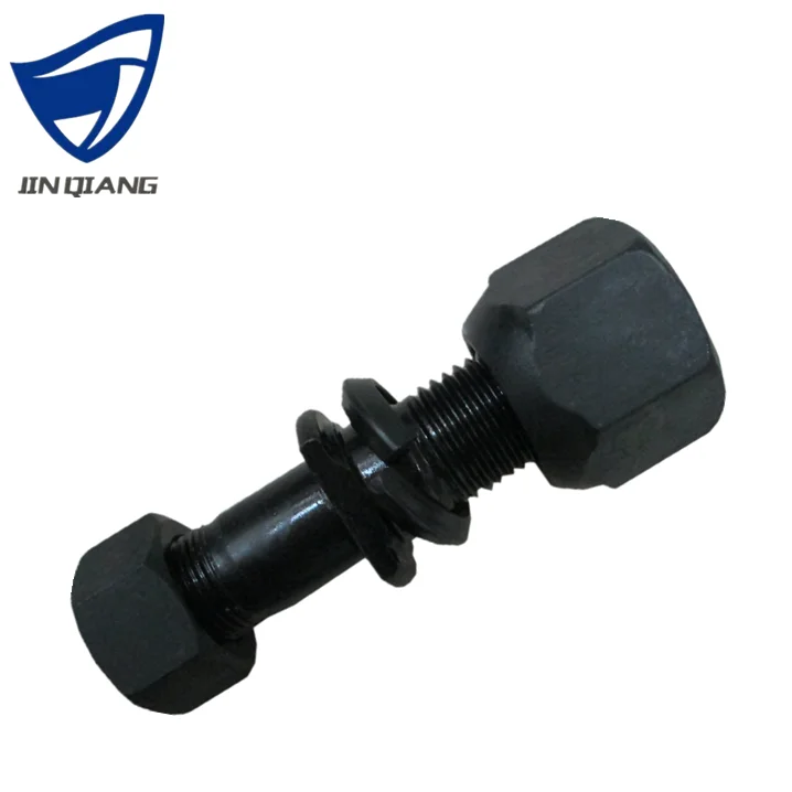 China Produced Wholesale High Strength Black Phosphate Grade 10.9/12.9 Rear Wheel Hub Bolts And Tire Nuts For Hino 15T