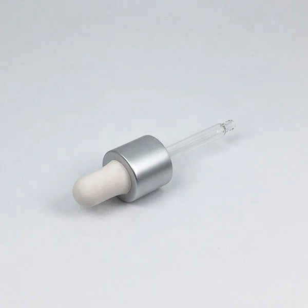18/415 matt silver aluminum cap dropper