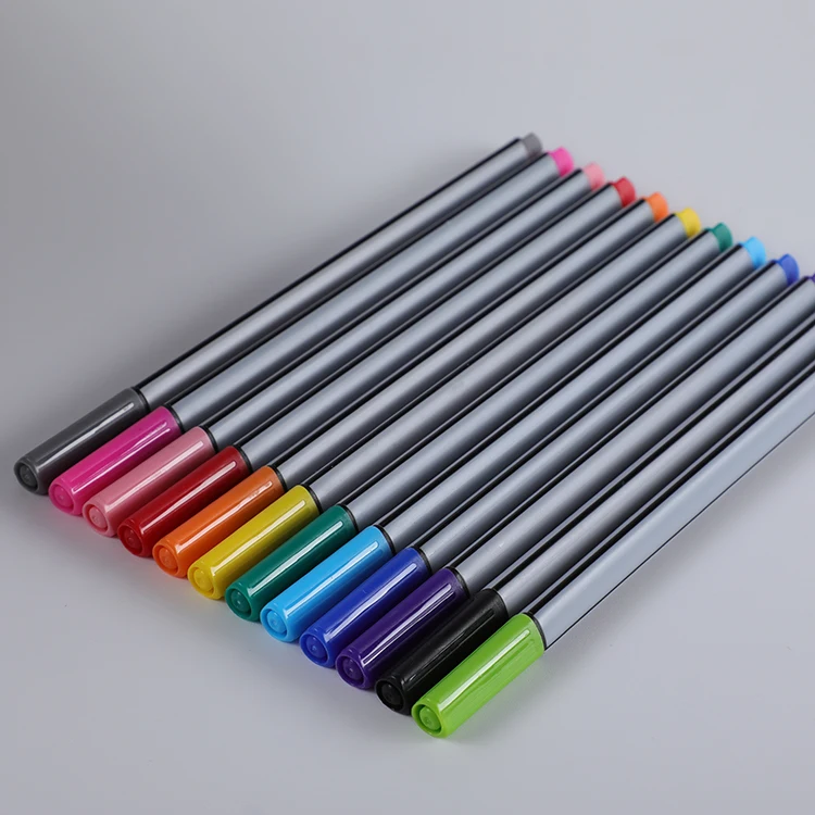 
Factory direct sale non tonic safe fiber tip triangular water color brush marker pen set in Art Markers 