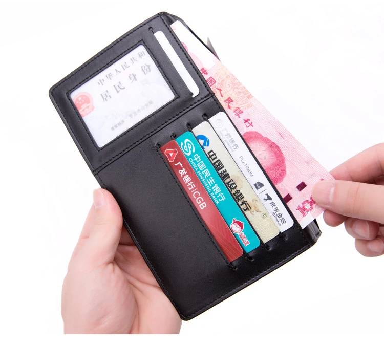 travel passport credit id card cash wallet purse holder document case for women