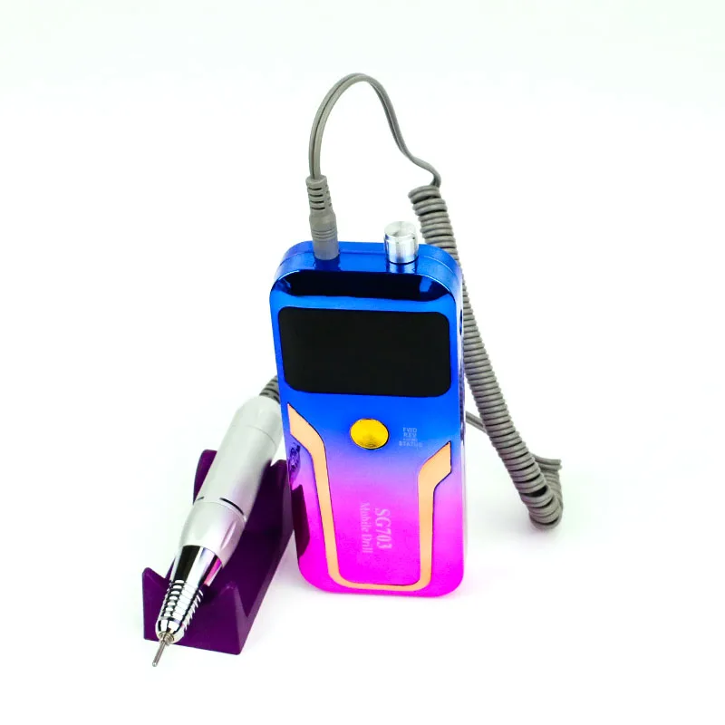 Professional Electric Acrylic strong micromotor Portable manicure salon 35000 rpm cordless Nail Drill Machine