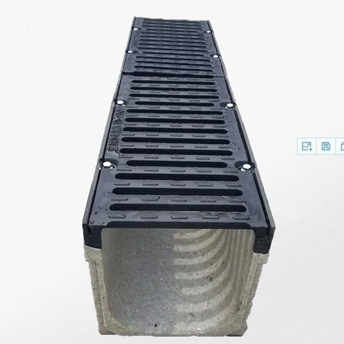 High Quality Resin Concrete U Shape Drainage Channel for Ditch SMC Rainwater Drain Gutter HDPE Stormwater Trench