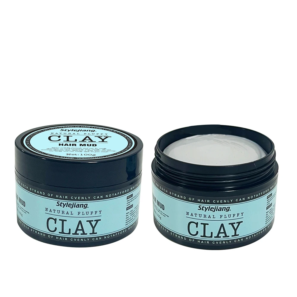 120ml Plastic Box Matt Clay All-Day Long Lasting Hold Hair Styling Pomade Wax for All Hair Types Hair Wax