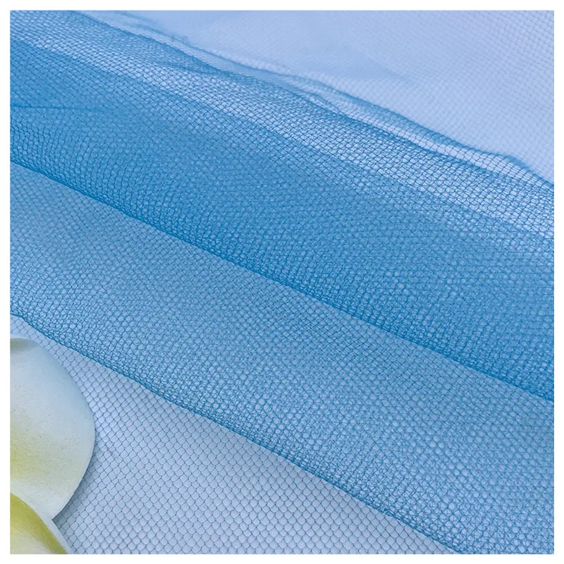 100%Polyester Soft Silk Tulle Mesh Fabric Wedding Mosquito Net Fabric