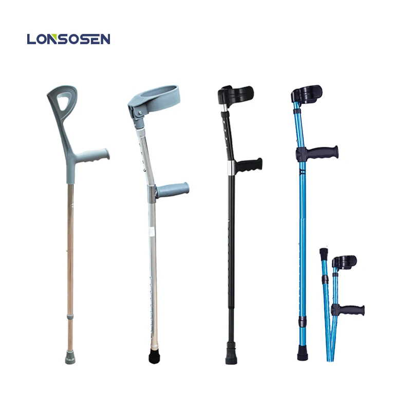 china custom crutches colored aluminum orthopedic hand forearm elbow crutches price