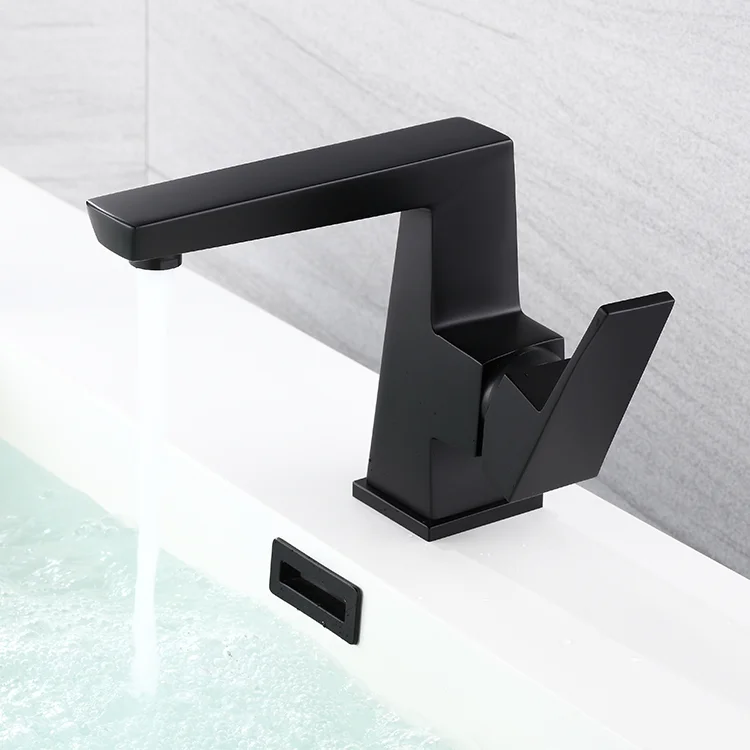 AG Modern Luxury Brass Bath Shower Mixer Taps Sink Water Black Faucet for Hotel Bathroom