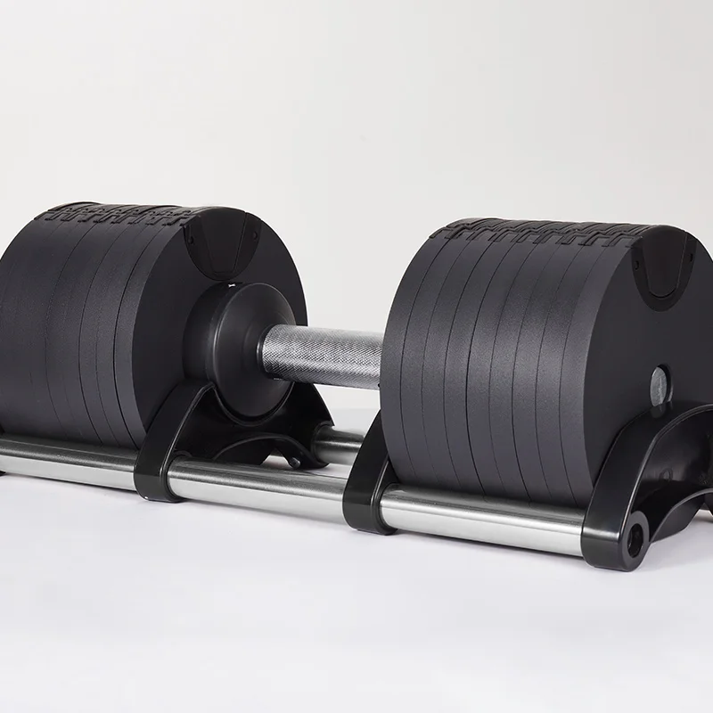 Hadley Custom LOGO Adjustable 36kg dumbbell weight 80lb Adjustable dumbbell set with rack use for home