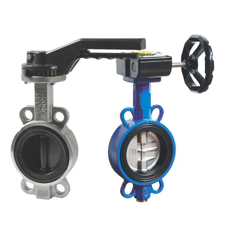 factory manual wafter valve gearbox epdm seat butterfly valve gearbox