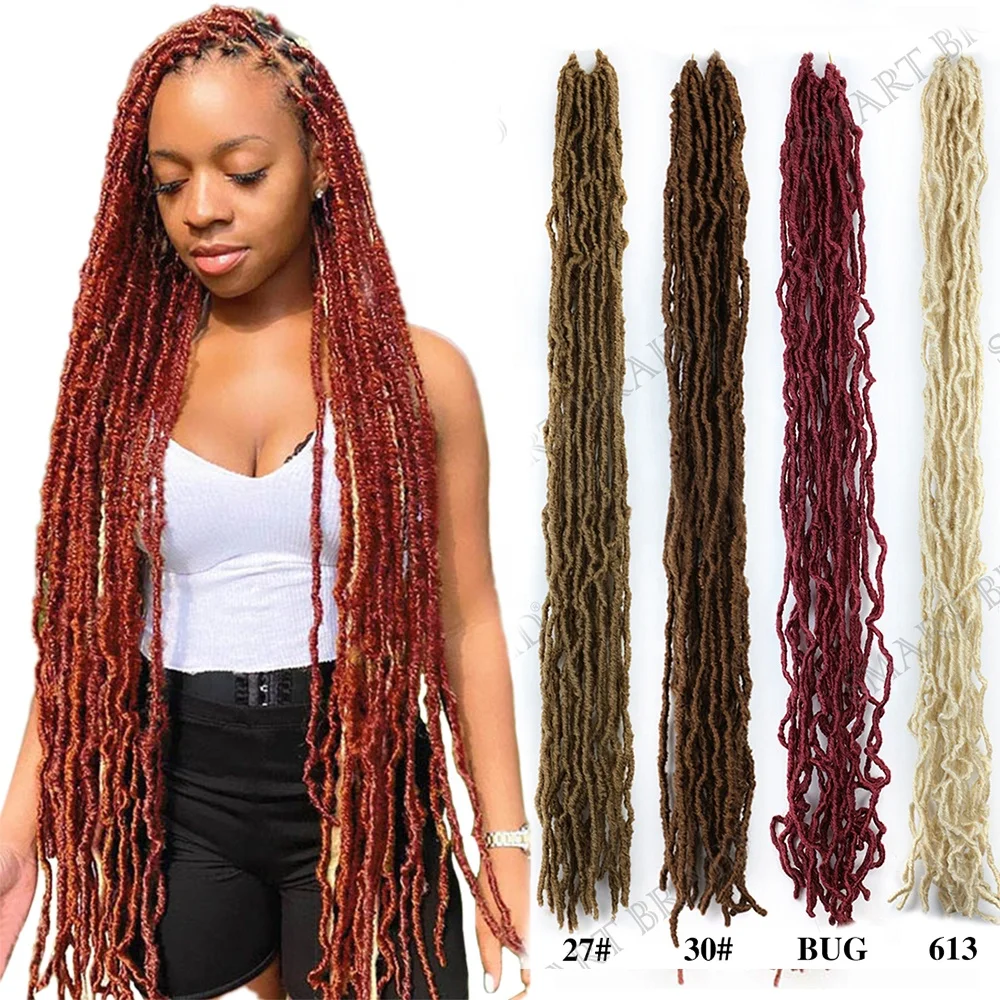 Faux Locs Crochet Hair 24 36 inch Faux Locks Crochet Braid Curly Hair New Soft Locs Meche De Cheveux Pour Crochet Braid
