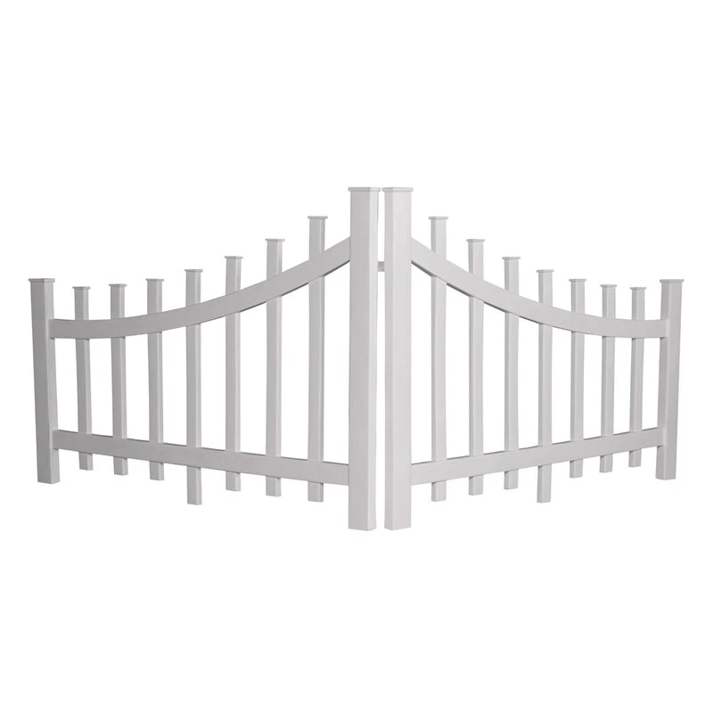 Оптовая продажа, панели конфиденциальности для сада, террасы, лошади с белым покрытием, пикет, ПВХ ограждение