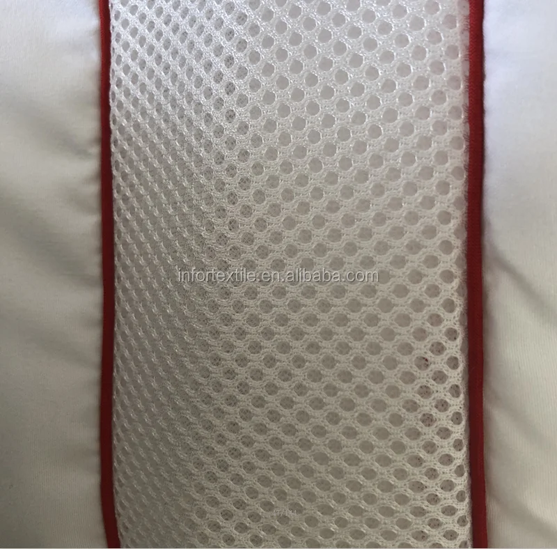 233TC DOWN PROOF 100%COTTON white color pillow shell with piping AND HEIGHT OR 3D MESH