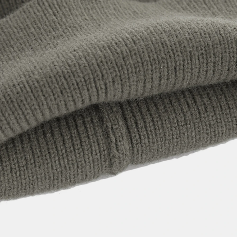 Winter Warm Fashion Knitted Single Hole Ski Mask Embroidered Design Custom Balaclava Full Ski Unisex high quality Hot Mask