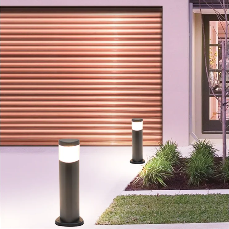 Outdoor Waterproof Stainless Steel or Aluminium + PC or Acrylic Landscape Bollard Light Led Bollard Garden Lights Lawn Lights