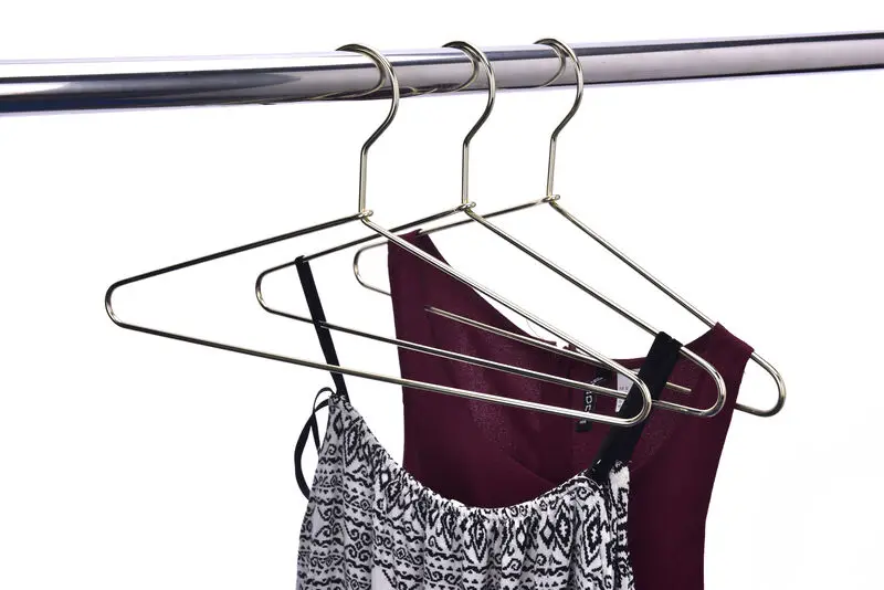Cheap metal thick hanger with PVC coating and metal wire laundry hanger
