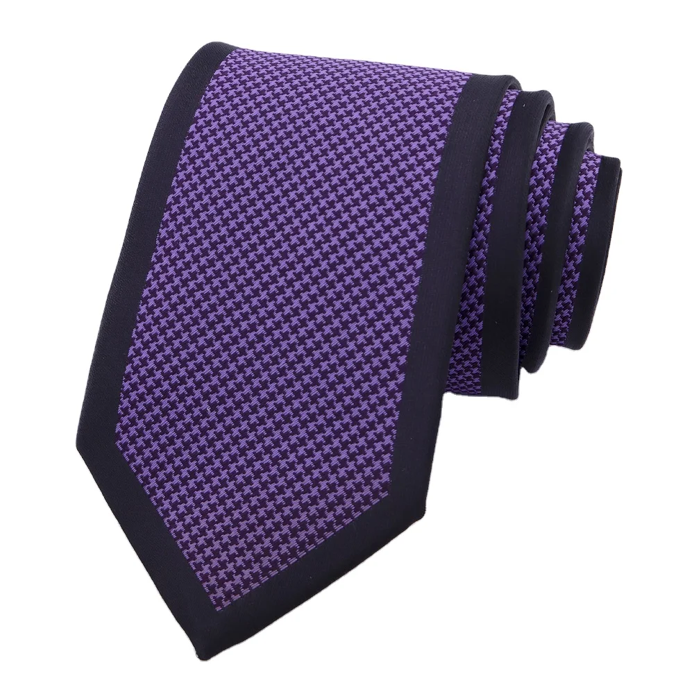 RunLin Factory Modern Handmade Woven Jacquard Fabric Customized Business Silk Neck Ties