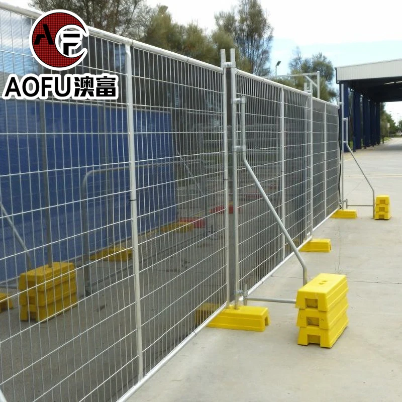 Galvanized and Powder Coated Australia portable fence Factory Price High Quality Customized Temporary Fence Security Fence