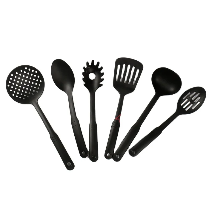 
NBRSC 6 Piece promotion cheap heat resistant plastic Nylon Cooking Utensil Set 