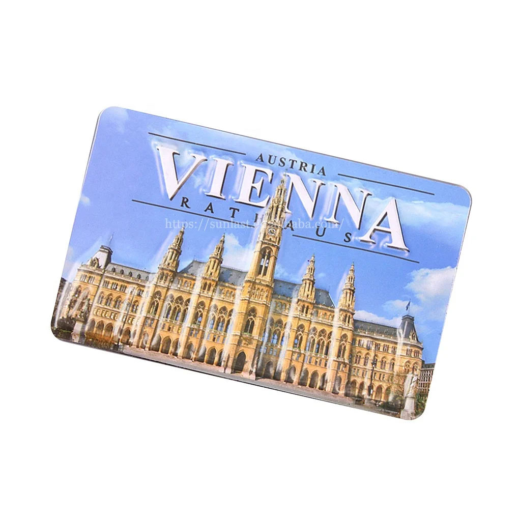 Top Quality National Photo Refrigerator Magnets Tourism Souvenir 3d Aluminum Fridge Magnets Manufacturer