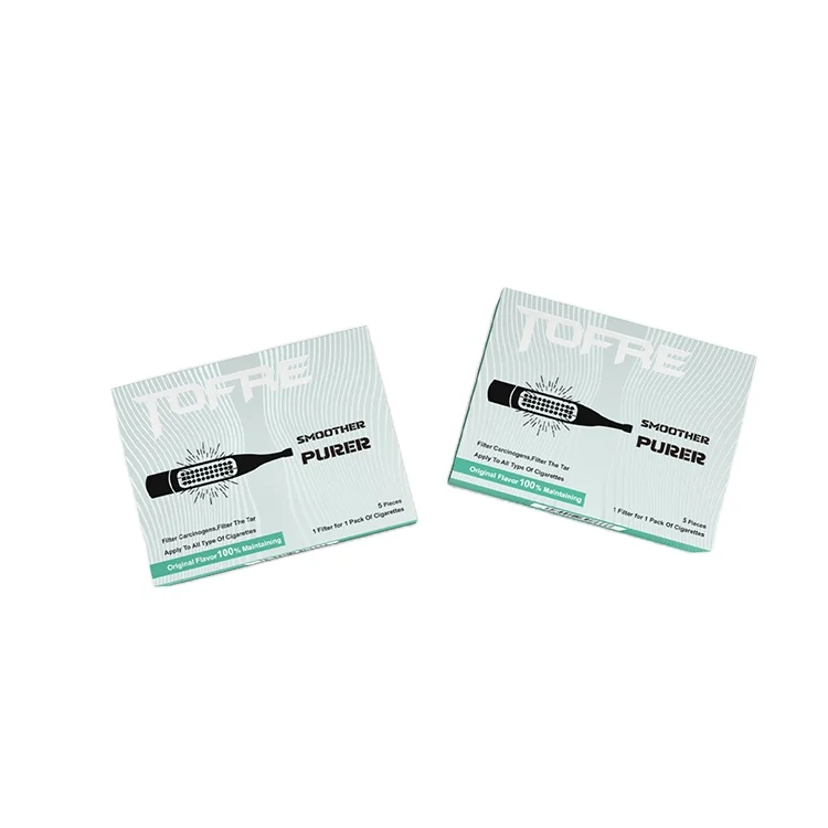 Tofre New Development Disposable Cigarette Filters Smoking Pipe Filters Cigarette Filters For Rolling Food-Grade Plastic 61.4mm