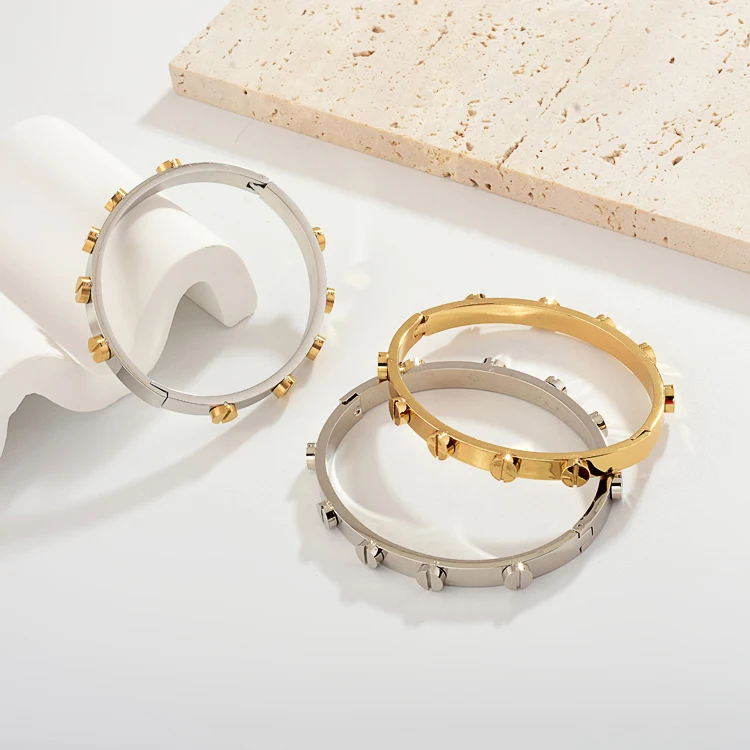 6mm Bulge Designer Weighted 18k Saudi Arabia High Quality Dubai Non Tarnish Luxury Gold Plated Bangles Jewelry