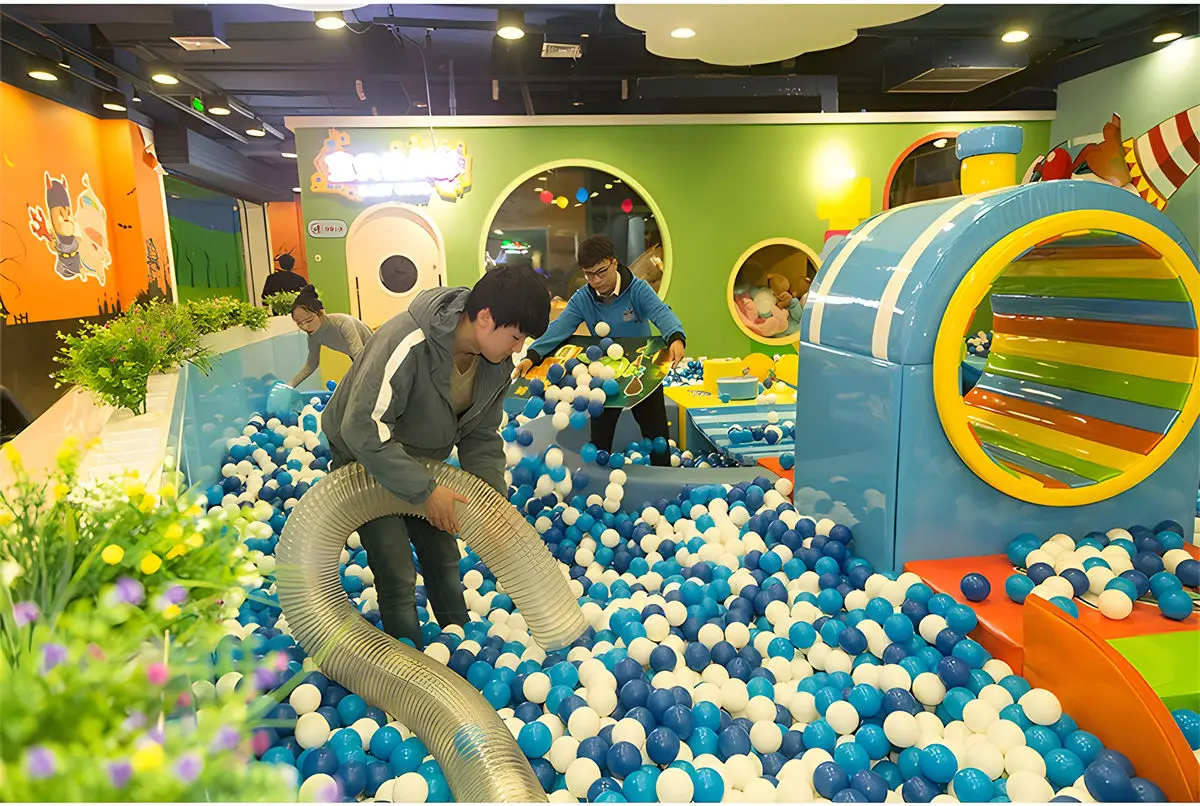 220V big ball pit cleaning machine equipment ball pool indoor cleaning ocean ball washing machine