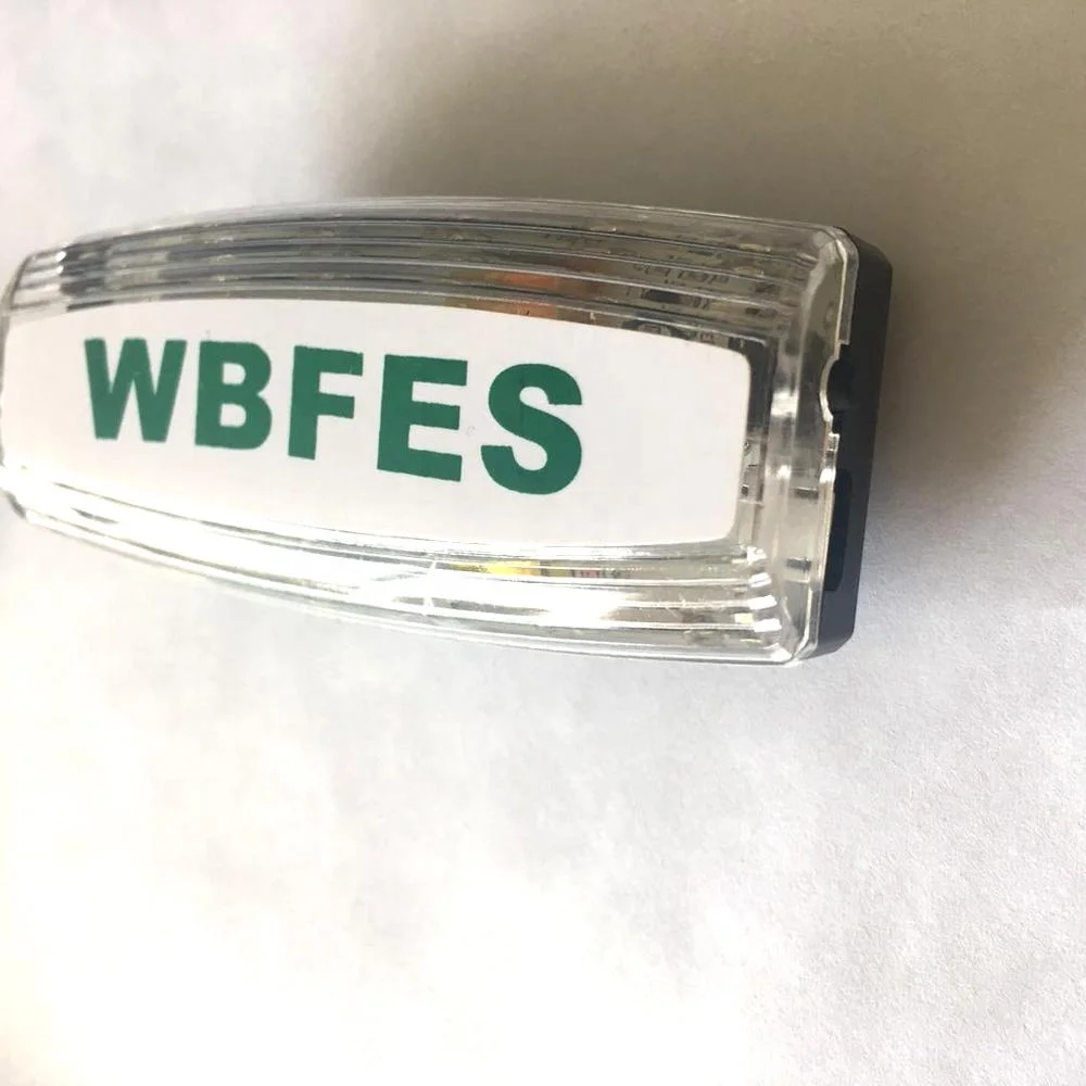 shoulder lamp waterproof LED stainless steel clip warning lamp  light flashing shoulder light