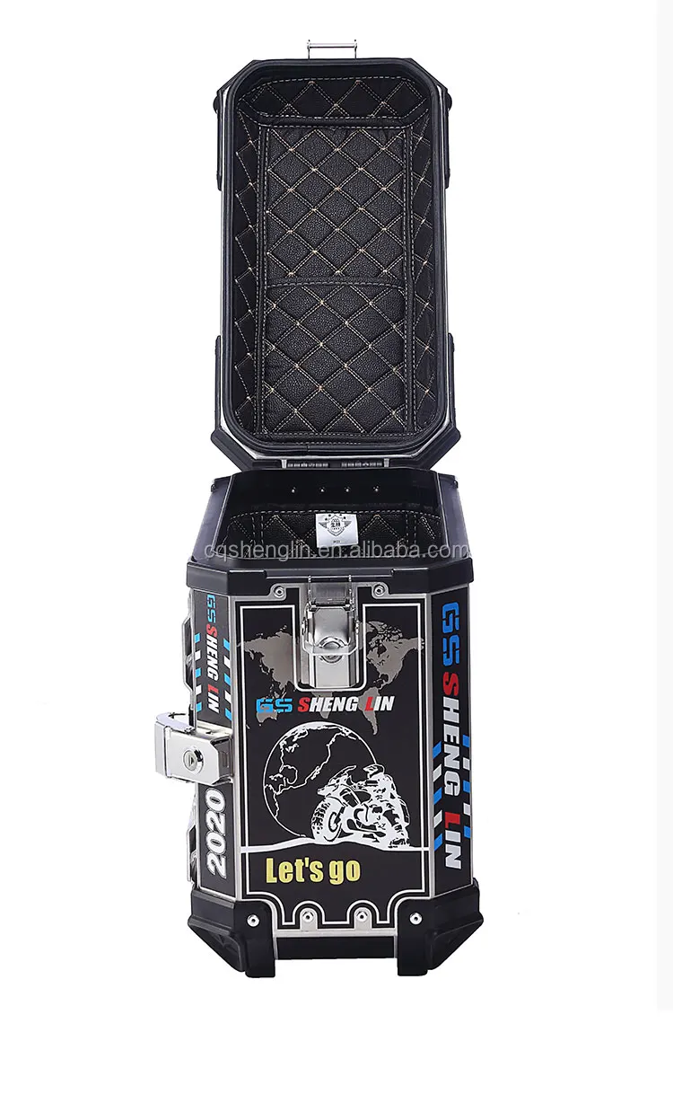 45 л полный шлем мотоциклетный металлический ящик чемодан лучшего качества