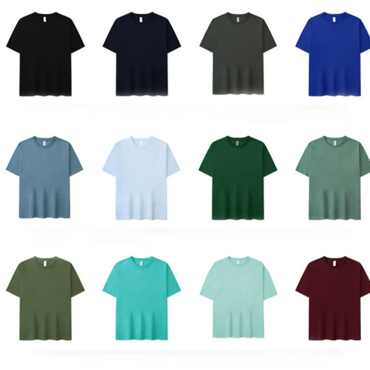 Wholesale 100% Cotton Blank T-shirt White And Black O-neck T Shirt Custom Printing Men T Shirt