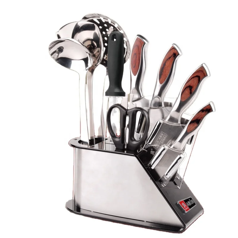 kitchen cutlery knife and tools set