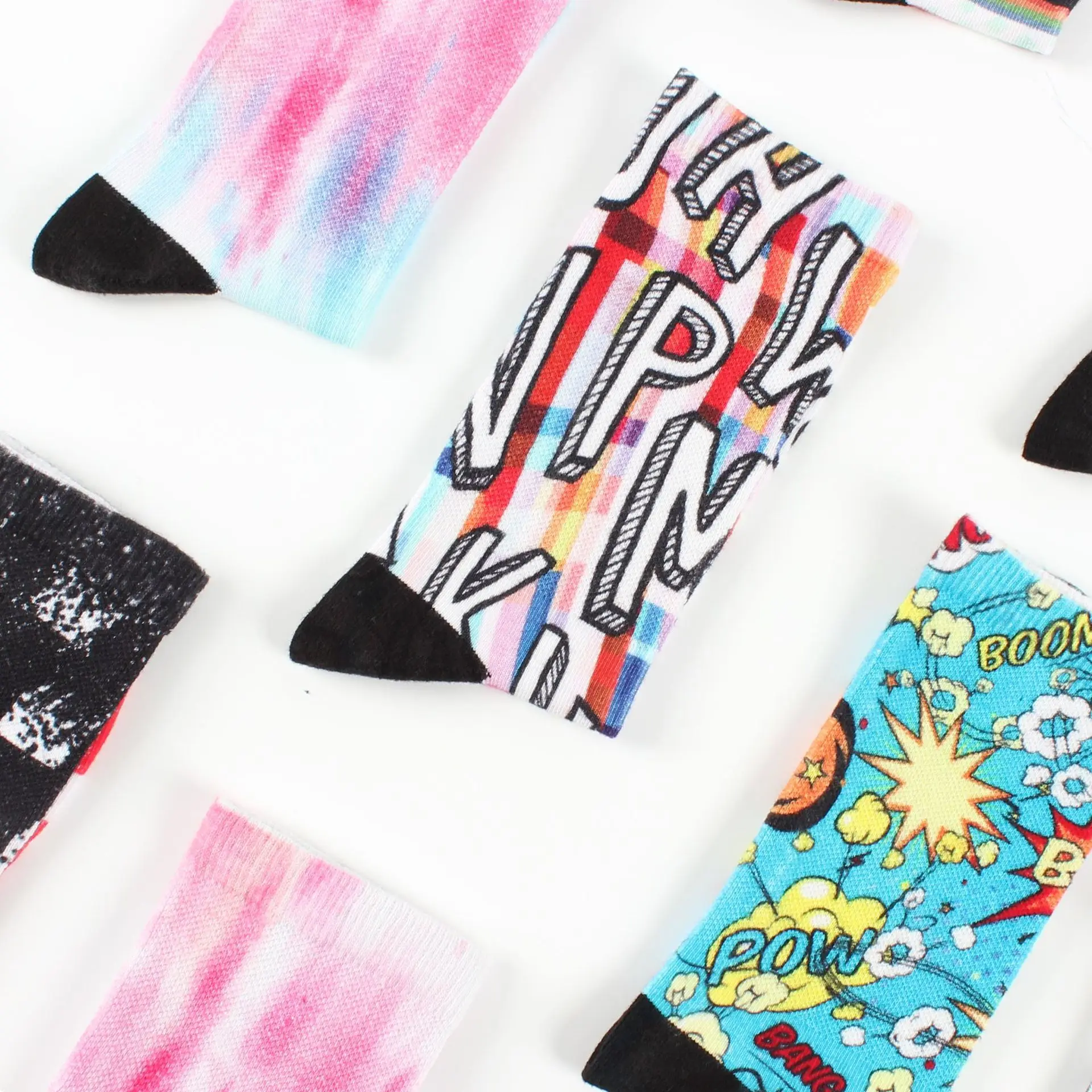 unisex Mens Novelty Sublimation 3D printed Custom Socks Printing for men and women.