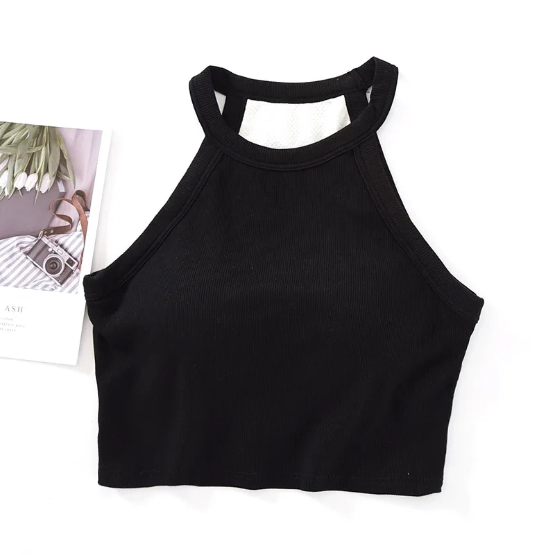Factory Direct New One-piece Vest With Bra Pads For Women Comfortable Short Bottom Top