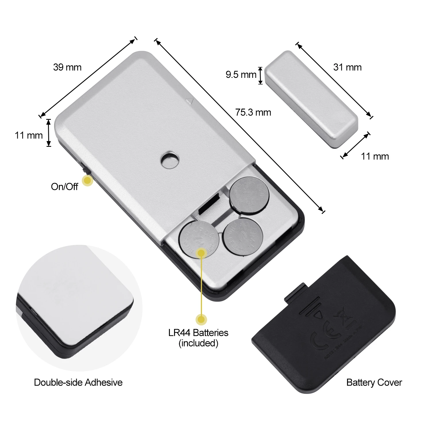 Personal Security Window Door Alarm Bell Wireless Sensor Door Window Burglar Alarm for Home safety