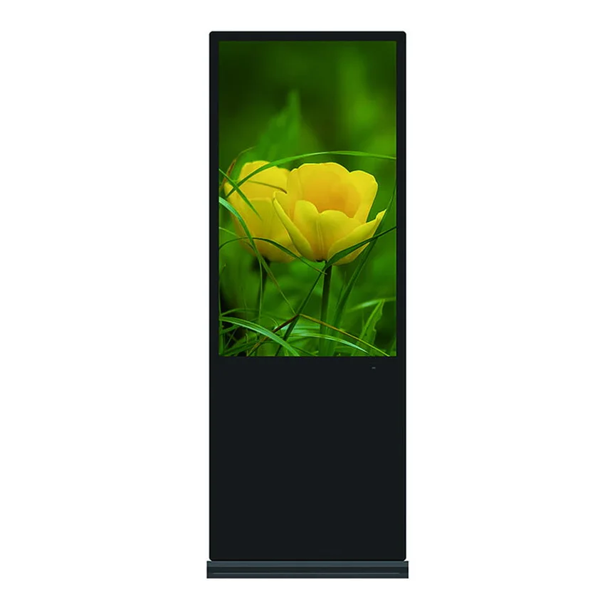 49 inch floor standing interactive pc touch screen advertising information kiosk