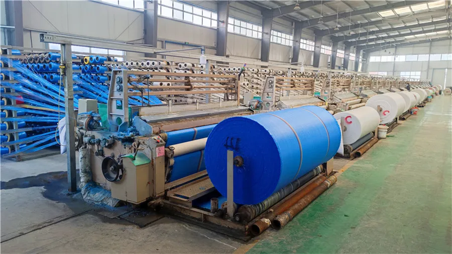 Custom size logo printed tarpaulin canvas 80 gsm- 220 gsm white blue Tarp for roofing temporary cover