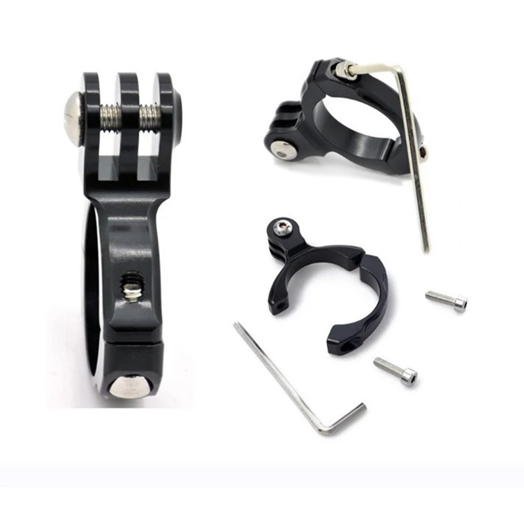 Aluminum Alloy Clamp Bicycle Handlebar Mount Holder Adapter for Sport Action Cameras Gopros