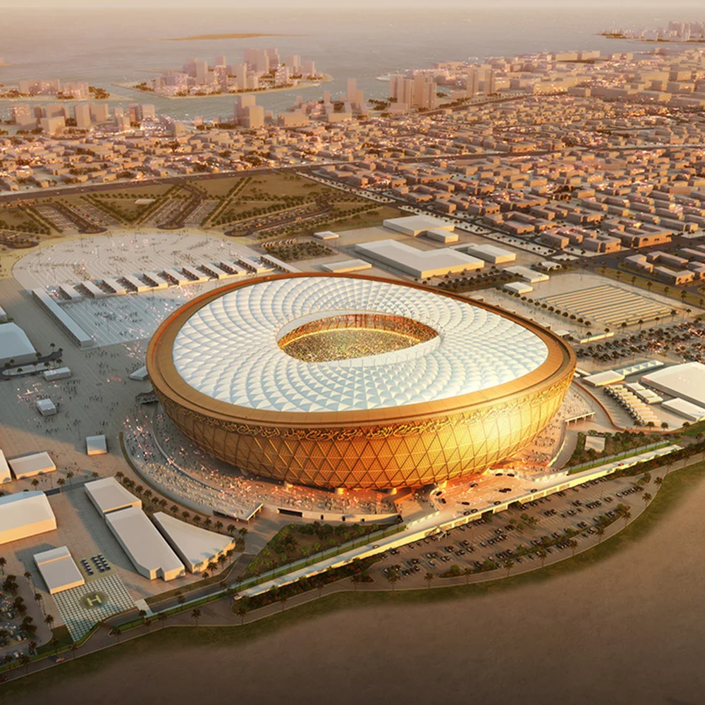 2022 Lusail Stadium Qatar 60000m2 Aluminum Curtain Wall Project