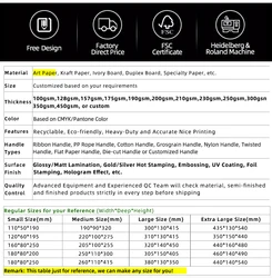 Manufacturer Custom Personalized Printed Logo White Cardboard Shopping Gift Black Paper Bag Paper Bags with your own logo