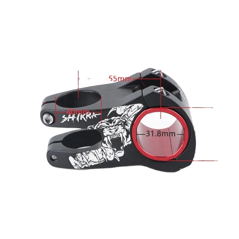 SHIKRA 6061 Aluminum Alloy Bike Stems 31.8mm 35mm 50mm Fixed Short Handle Bar Stem for Road Bicycle BMX Bicycle Accessories