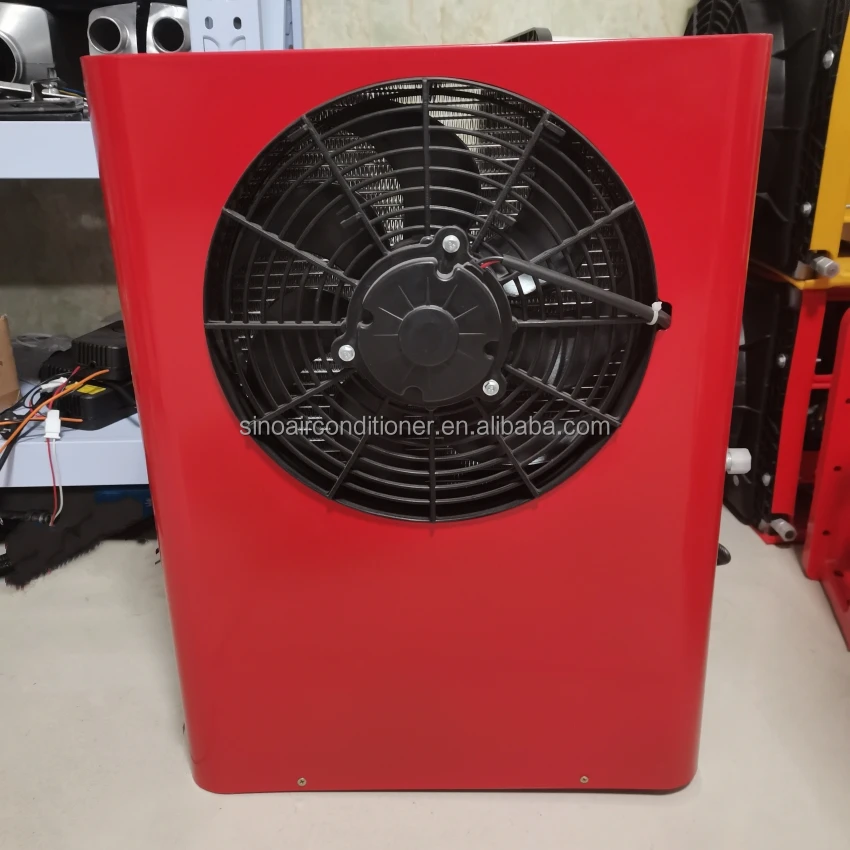 coolant cooling truck parking cooler crane excavator 24V aircon harvester 12v tractor air conditioner