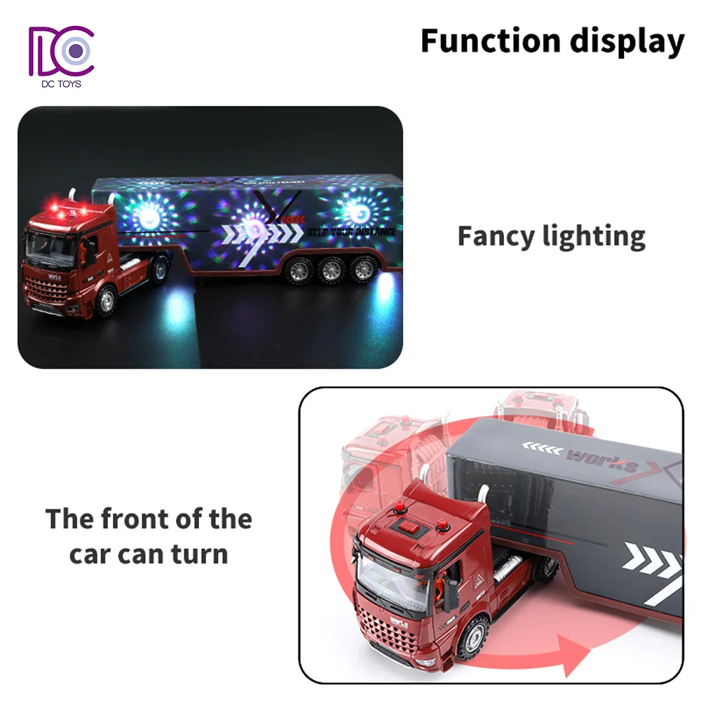 Hot Seller 2.4G Remote Control Container Truck Toy Tractor Trailer Truck Toy Radio Control Toy