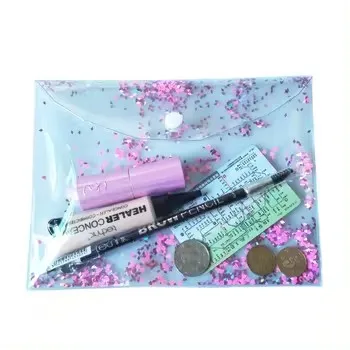 Custom LOGO laser wholesale Travel Packaging bags shinny  Zip lock Pouch Hologram PVC Plastic makeup bags for women cosmetic