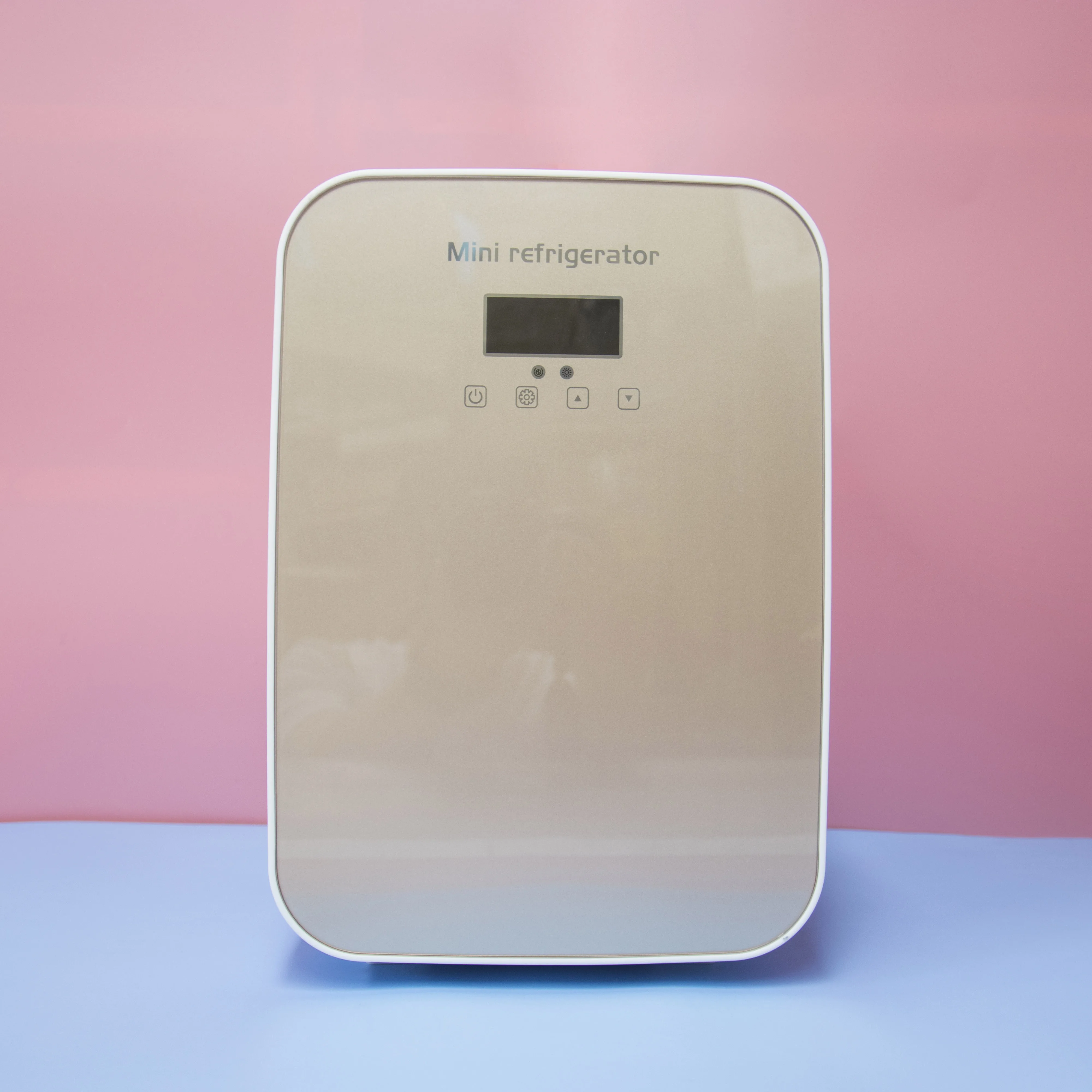 New Design Home Car 4L 5L 8L 10L 12L Makeup Fridge DC AC 12V Small Refrigerator Custom Glass Door Hotel Cosmetics Mini Fridge