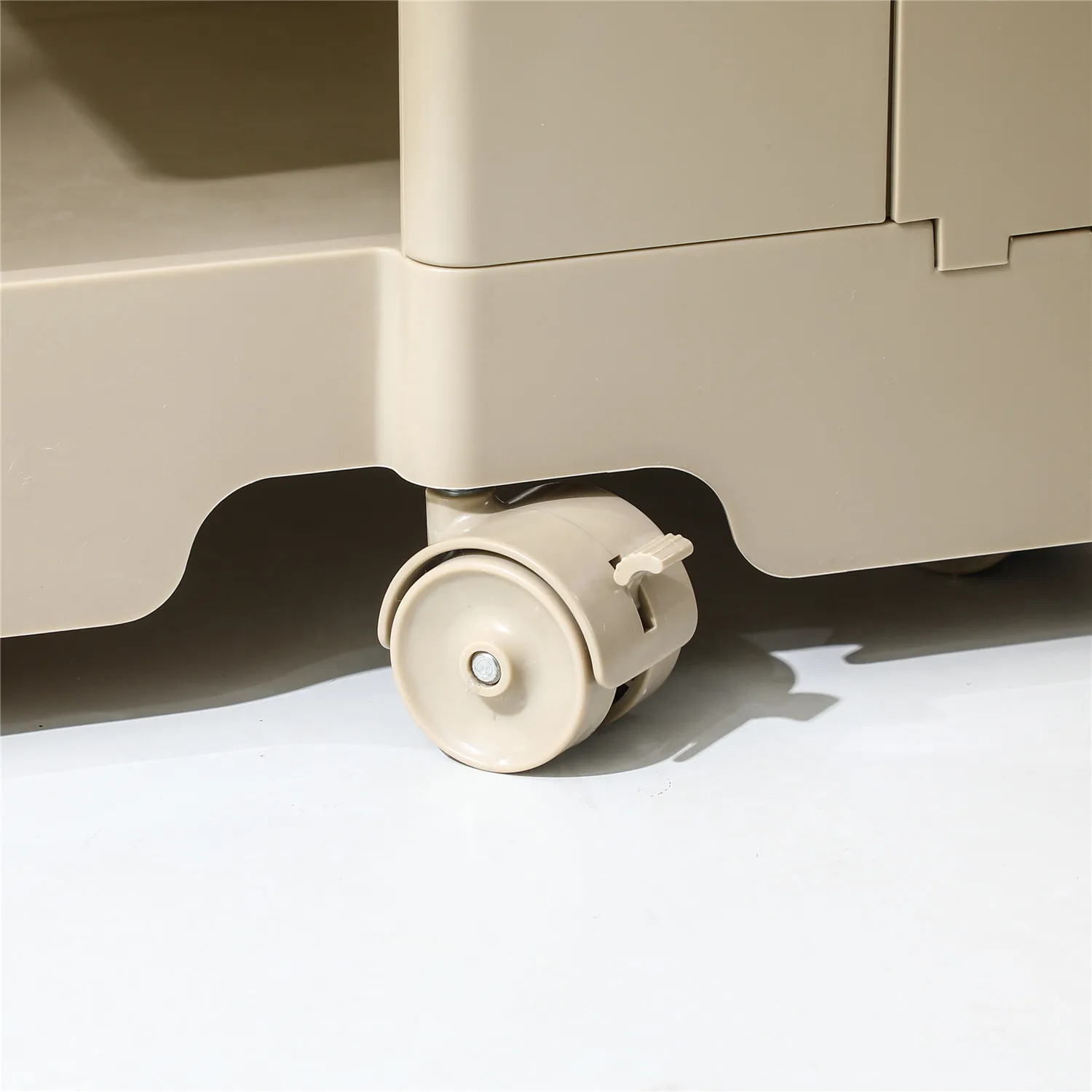 Nordic Home Furniture Plastic Rotating Storage ABS 2 3 Tier Coffee Side Night Stand Bed Side Bedside Table for Bedroom