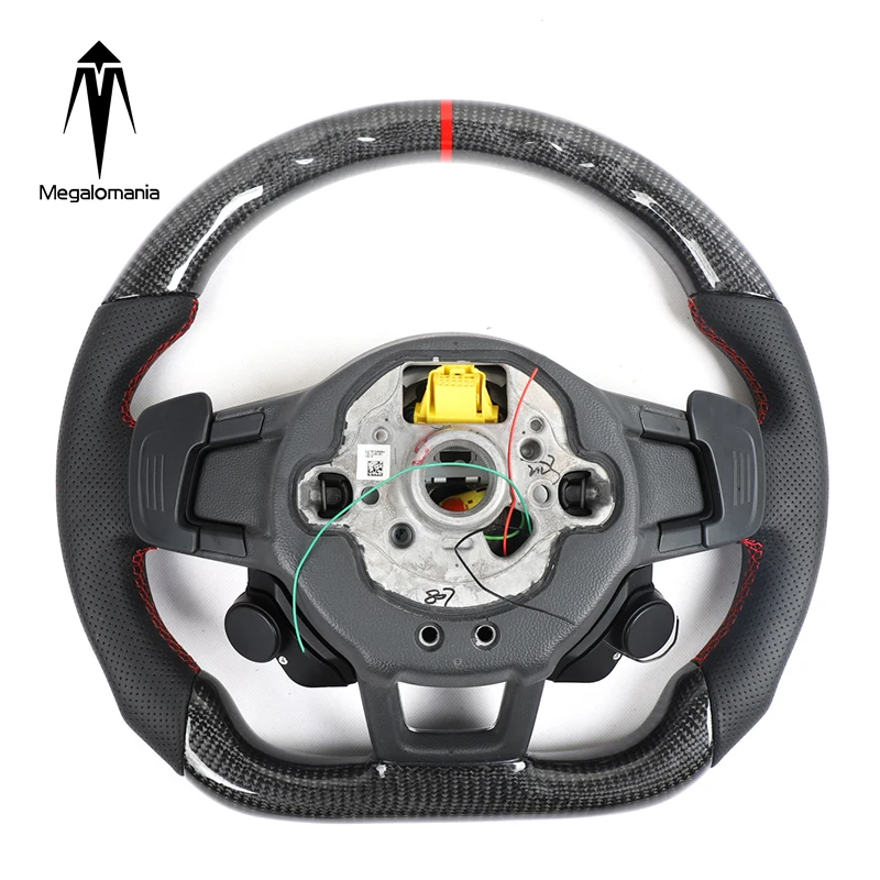  Carbon Fiber Custom-made Steering Wheel For V W G-olf 7 M K7 G TI/R