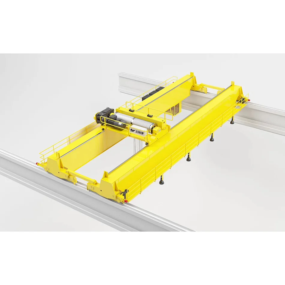 Low headroom double beam overhead crane electric hoist european style gourd double beam crane