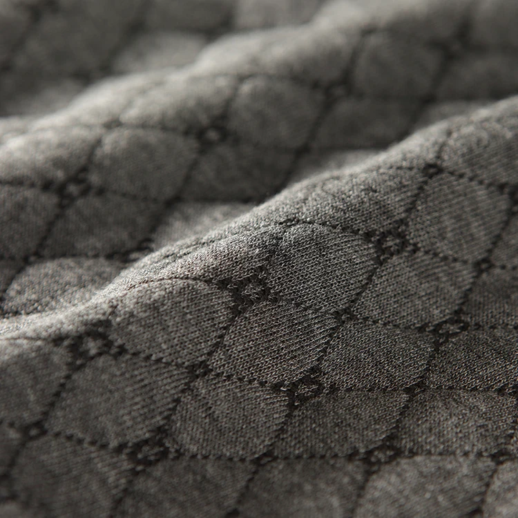 Wholesale Polyester Viscose Fabric Diamond Pattern Knitted Jacquard for Mattress Border Mattress  Fabric