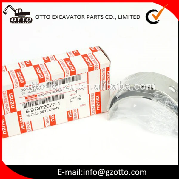 OTTO Construction Machinery Parts 8-97372076-1 Poros engkol For sales Crankshaft Bearing overhaul kit