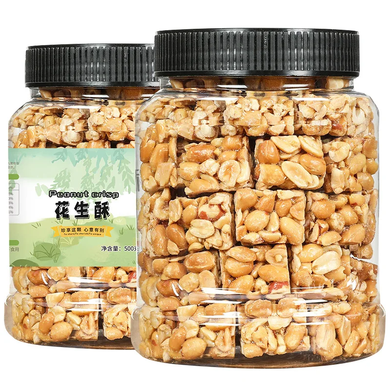 500g Healthy Snacks for Kids Peanuts Snacks Crunchy Peanuts Candy Bar Crispy Peanuts Cakes