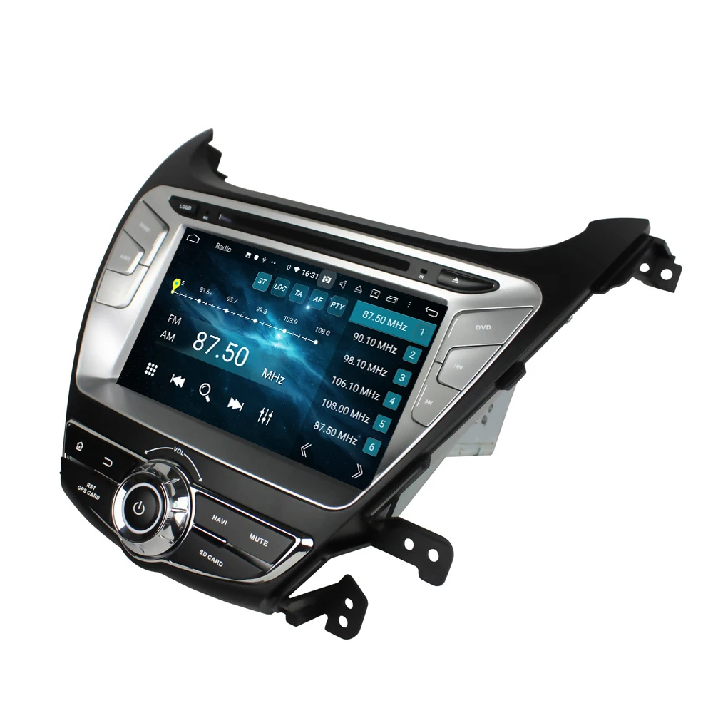 KD-8054 Hot selling Android 10.0 Auto Stereo Car DVD GPS For Elantra 2014 full touch with HD Screen/ GPS/Mirror Link/DVR/TPMS