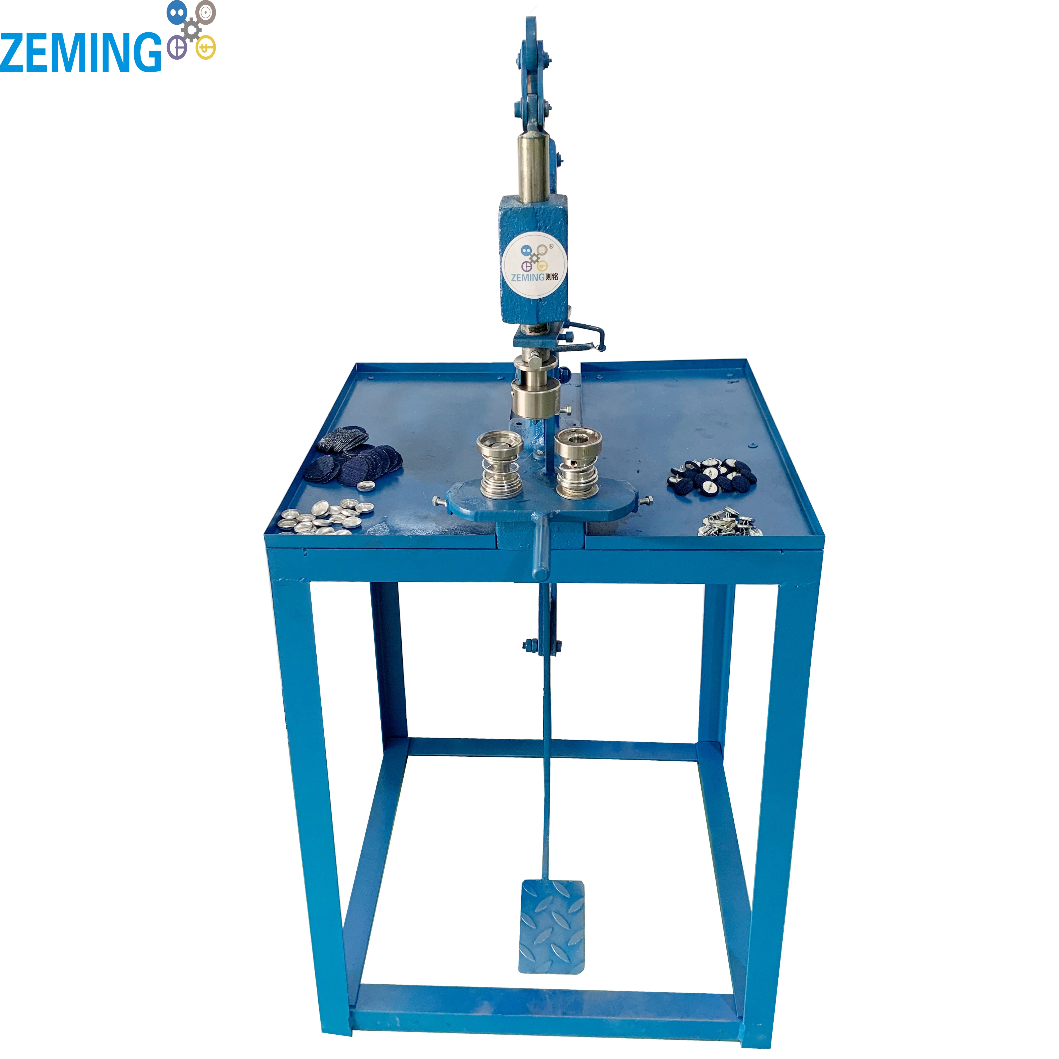 Hot Sale Price Pedal-driven Sliding Fabric Button Maker Making Machine For Furniture